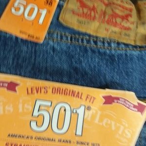 NWT Levis Original fit 501 Jeans 34 x 36